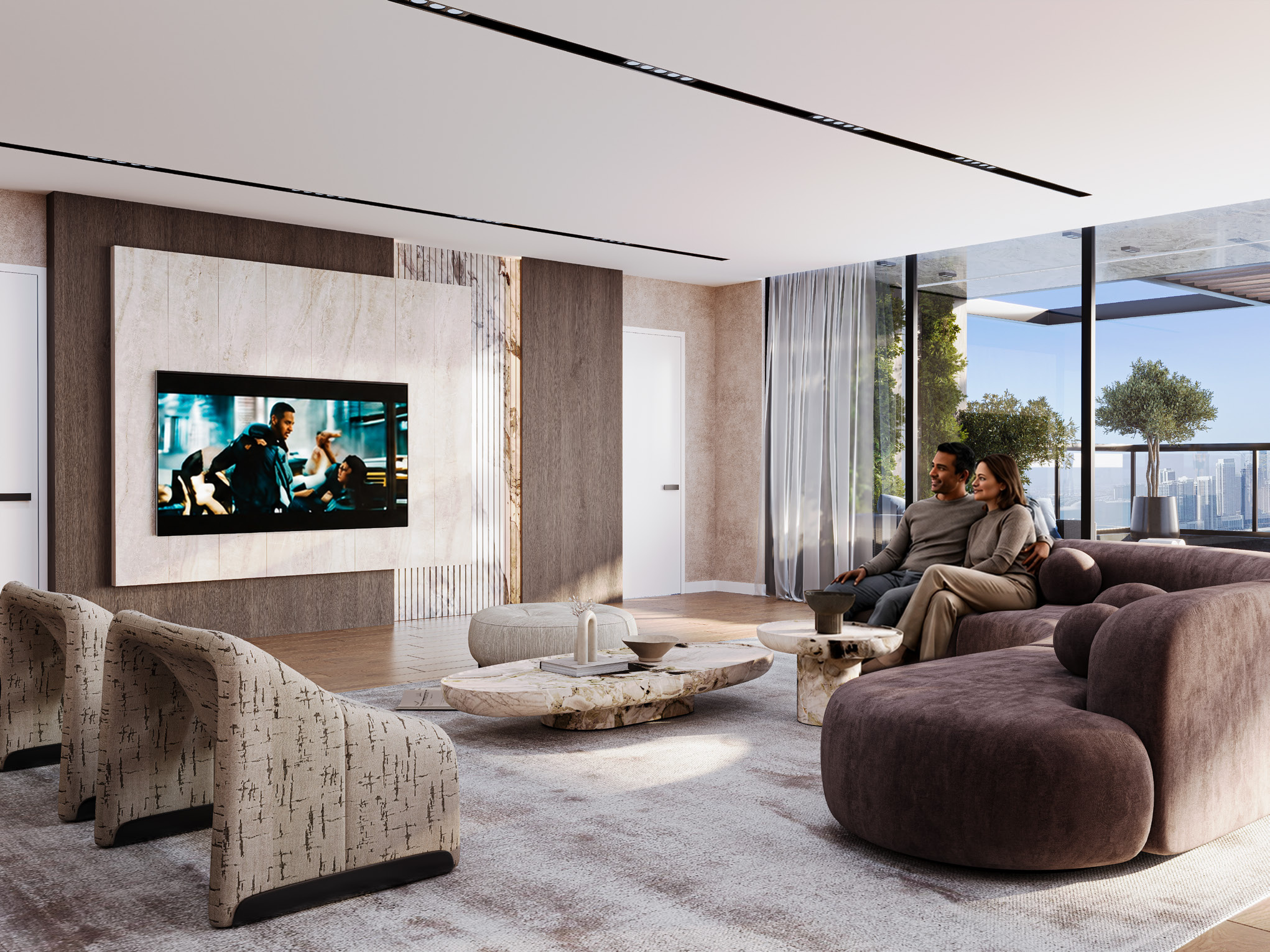 Luxury Living Room — Abu Dhabi, UAE